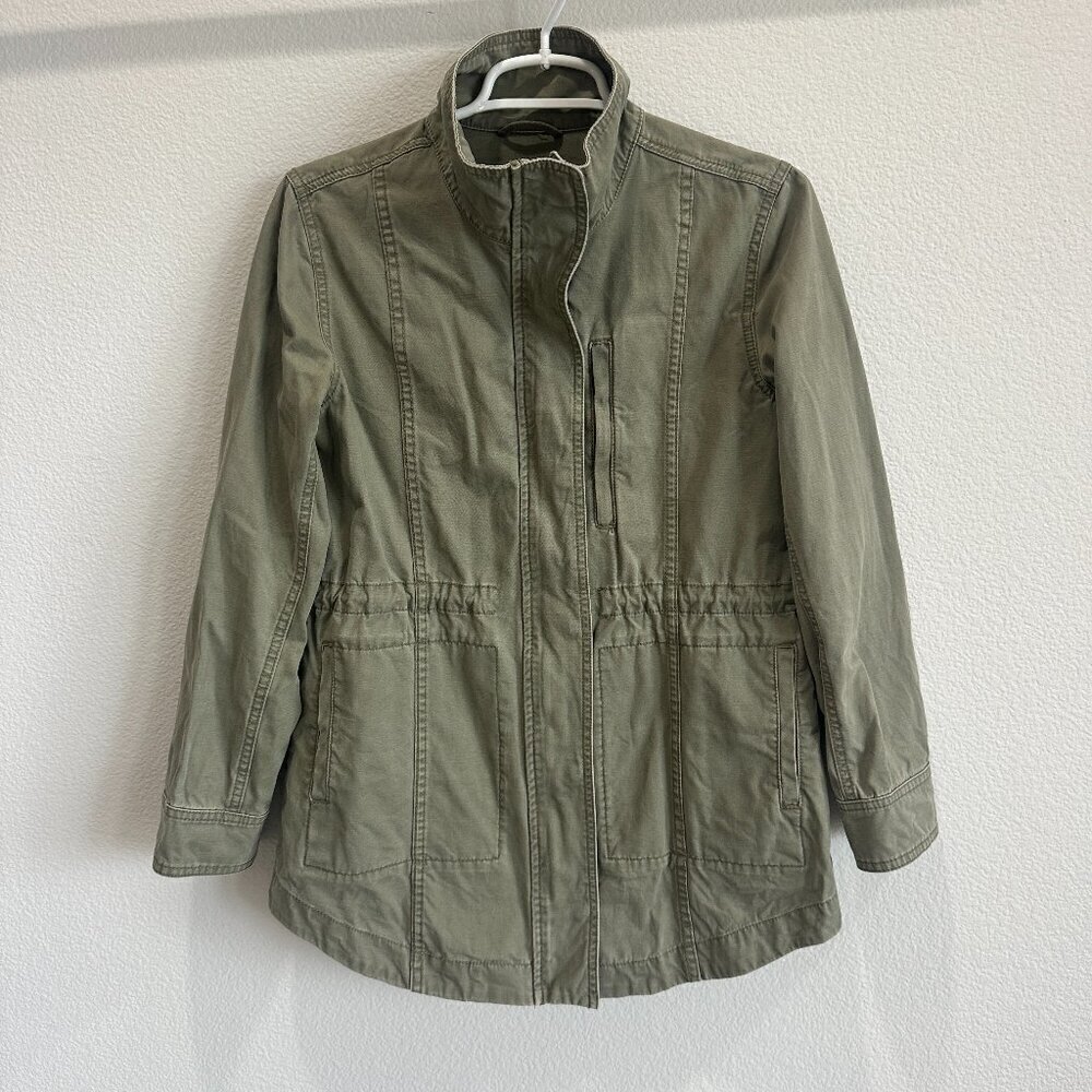 Marine Layer Faded Olive Army Green Elle Utility Jacket Coat
